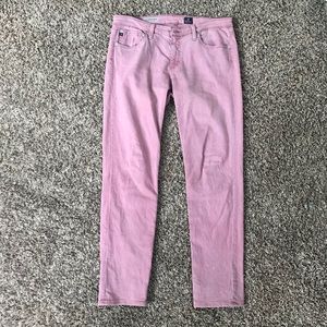 AG Adriano Goldschmied “Stevie Ankle” Jeans rose